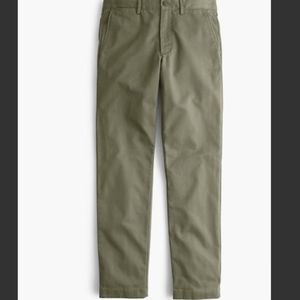 J Crew Straight Leg Pant Olive Green Size 28 Tall